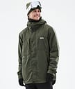 Insulated Midlayer Jacket Ski Men Olive Green