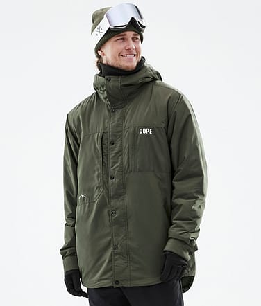 Insulated Chaqueta Capa Intermedia Hombre Olive Green Renewed