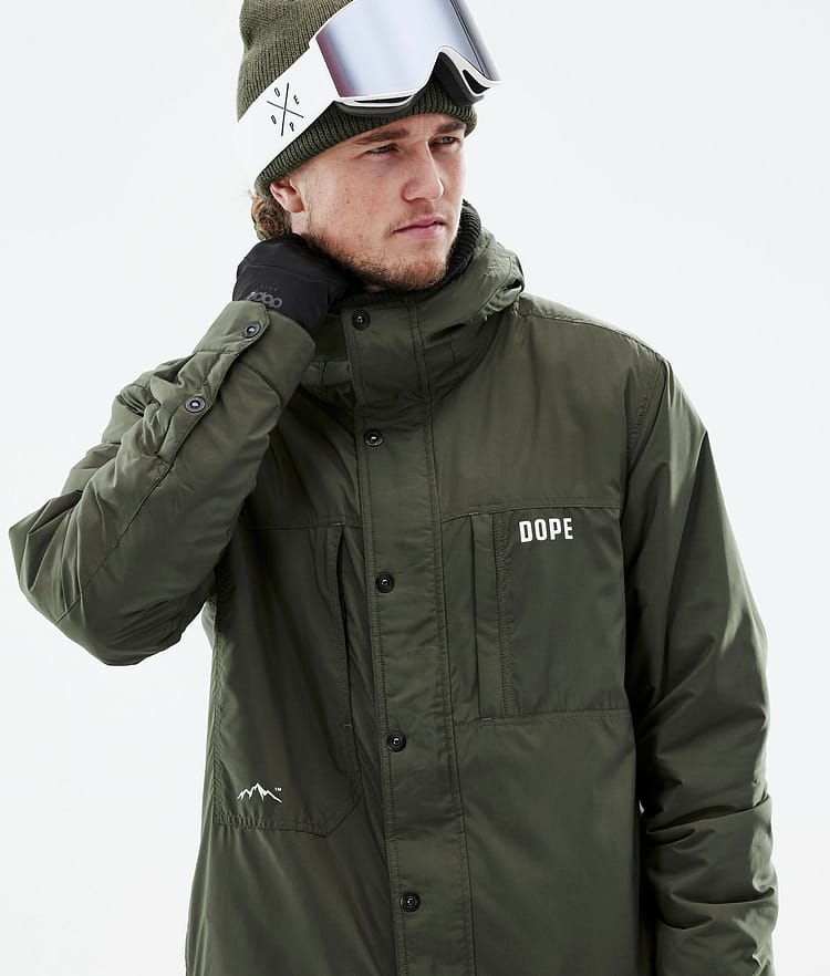Insulated Kurtka typu midlayer Narciarski Mężczyźni Olive Green, Zdjęcie 3 z 12