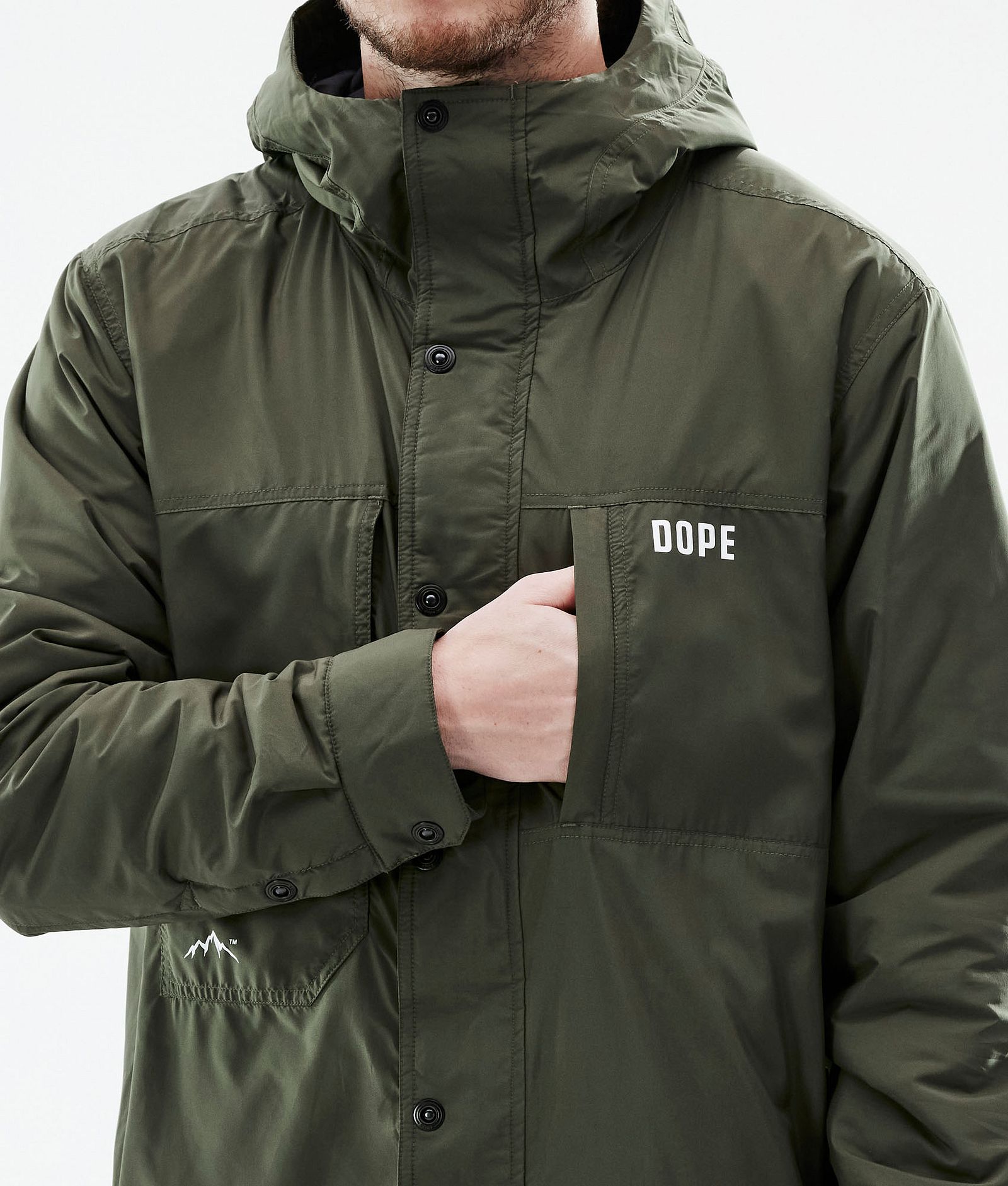 Insulated Kurtka typu midlayer Mężczyźni Olive Green, Zdjęcie 10 z 12