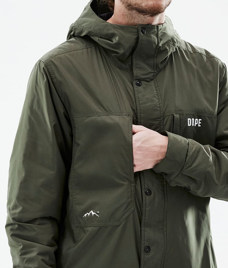 Insulated Chaqueta Capa Intermedia Hombre Olive Green Renewed, Imagen 11 de 12