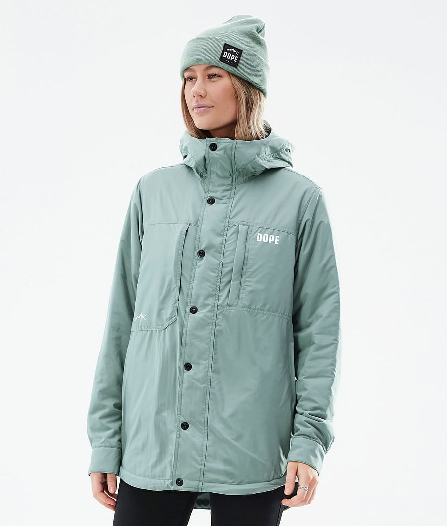 Insulated W Midlayer Jacket Outdoor Women Faded Green