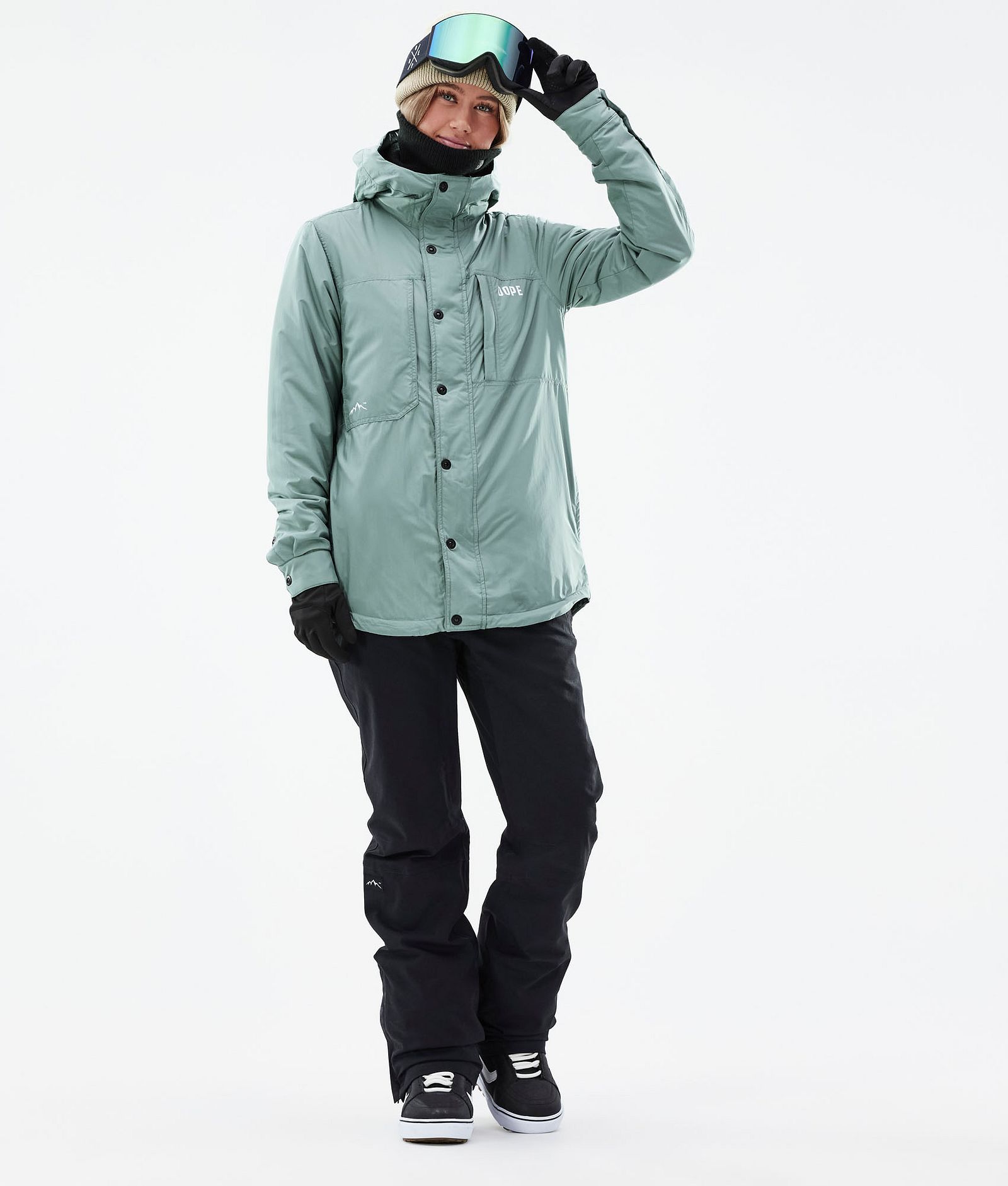 Insulated W Chaqueta Capa Intermedia Mujer Faded Green, Imagen 5 de 12