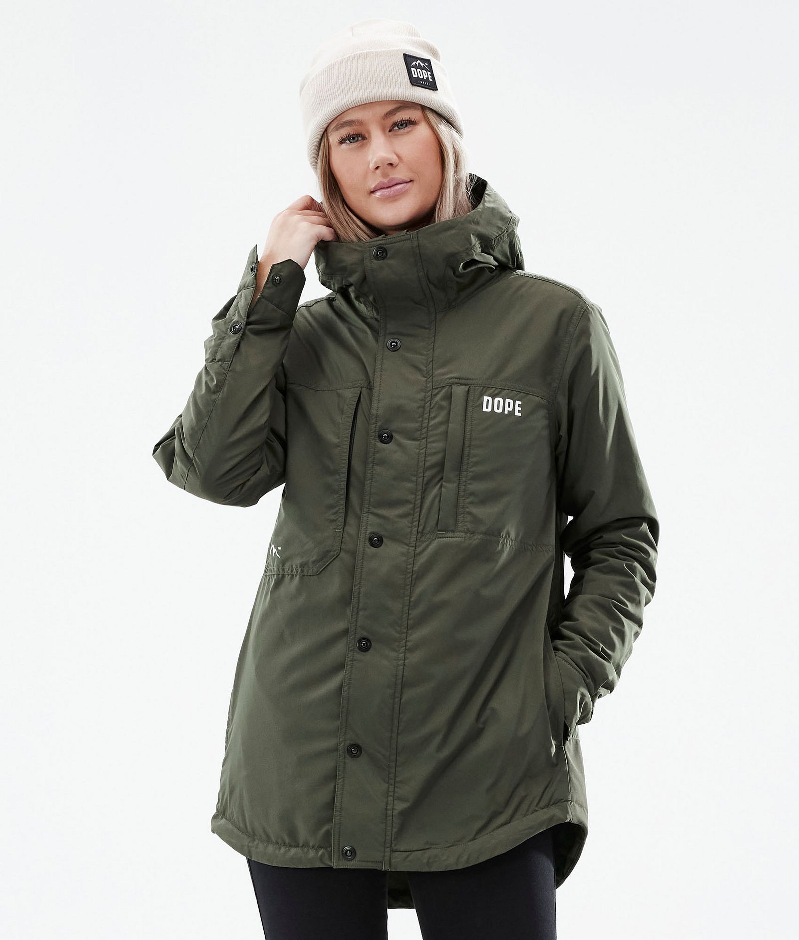 Insulated W Kurtka typu midlayer Outdoor Kobiety Olive Green, Zdjęcie 1 z 10