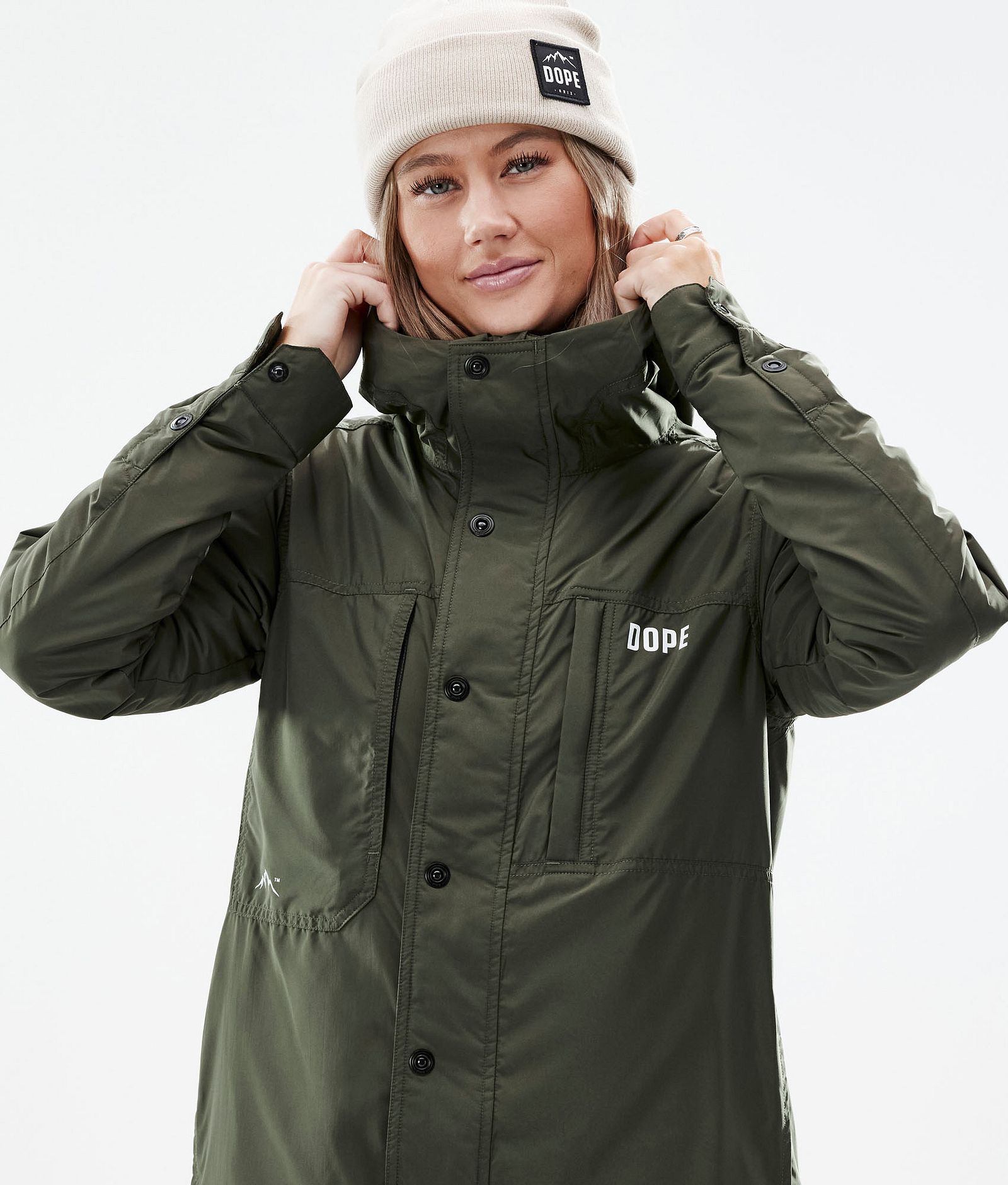 Insulated W Kurtka typu midlayer Outdoor Kobiety Olive Green, Zdjęcie 2 z 10