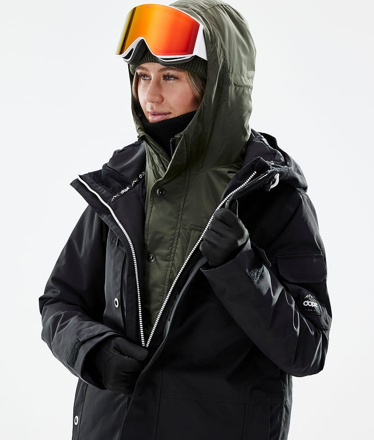 Insulated W Kurtka typu midlayer Narciarski Kobiety Olive Green, Zdjęcie 4 z 12