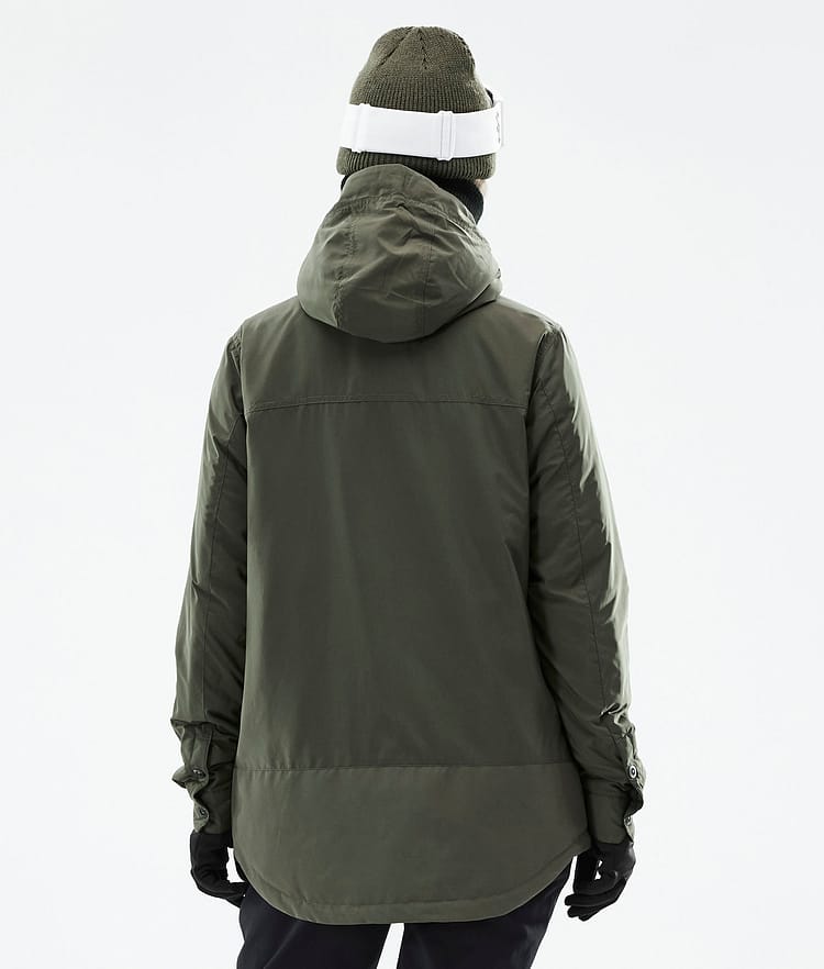 Insulated W Kurtka typu midlayer Narciarski Kobiety Olive Green, Zdjęcie 8 z 12