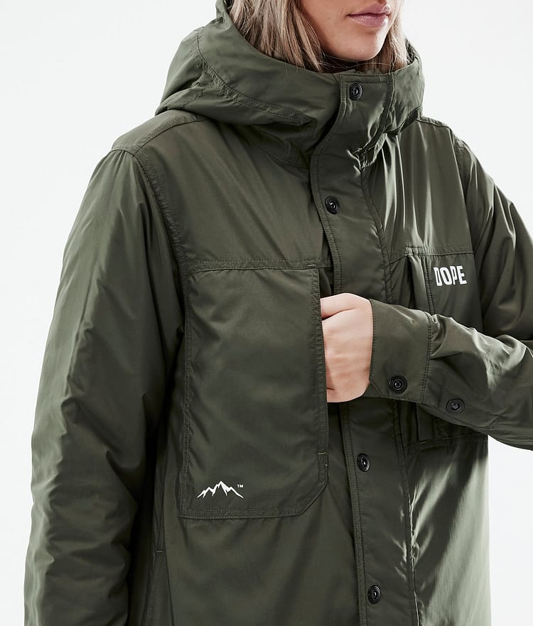 Insulated W Chaqueta Capa Intermedia de Outdoor Mujer Olive Green, Imagen 9 de 10