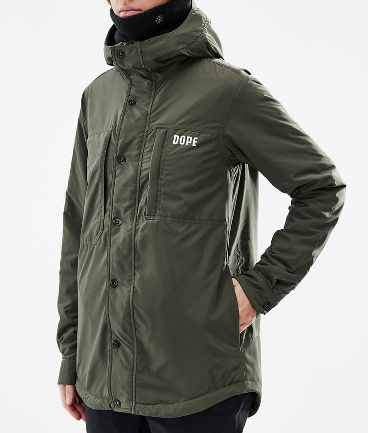 Insulated W Kurtka typu midlayer Narciarski Kobiety Olive Green, Zdjęcie 9 z 12