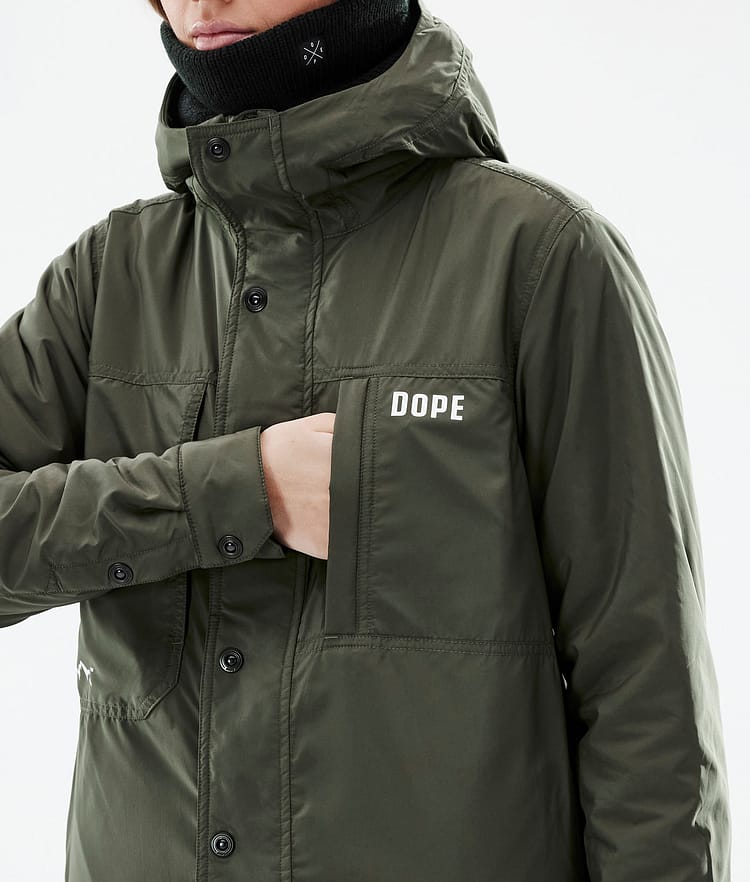 Insulated W Kurtka typu midlayer Narciarski Kobiety Olive Green, Zdjęcie 10 z 12
