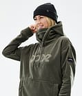 Cozy II W 2021 Polar con Capucha Mujer Olive Green, Imagen 2 de 6