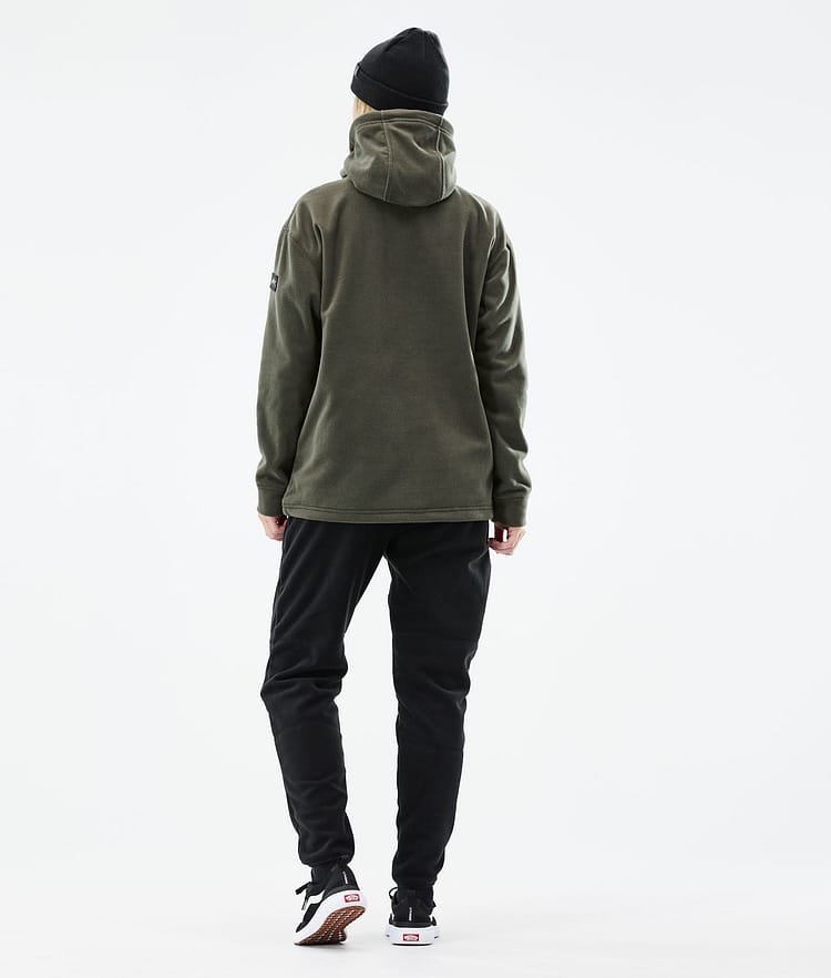 Cozy II W 2021 Polar con Capucha Mujer Olive Green, Imagen 5 de 6