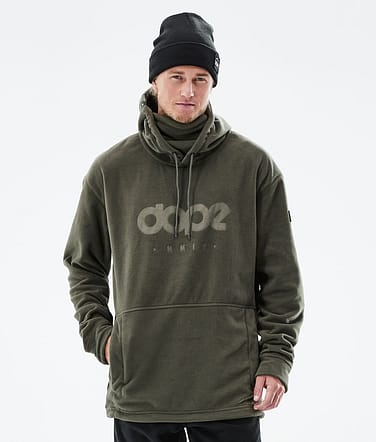 Cozy II 2021 Fleecová Mikina s Kapucí Pánské Olive Green