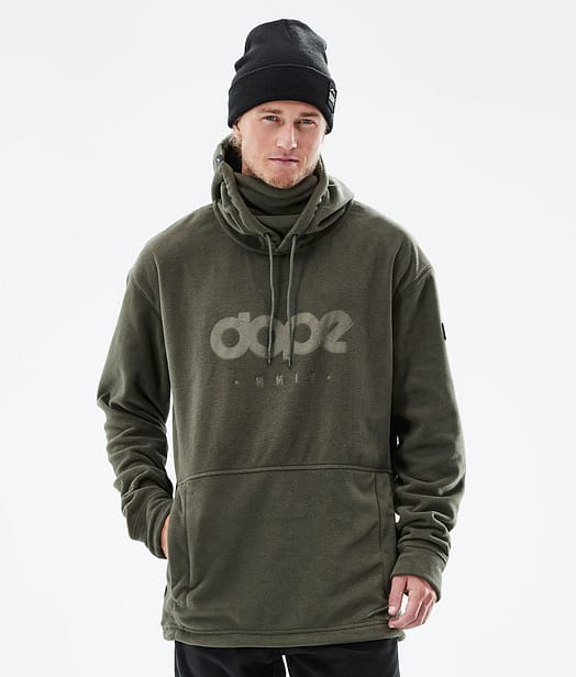 Cozy II 2021 Fleece Hoodie Men Olive Green