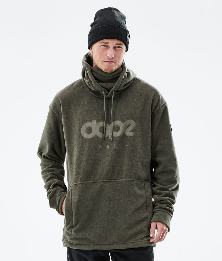 Cozy II 2021 Fleecová Mikina s Kapucí Pánské Olive Green, Obrázek 1 z 7