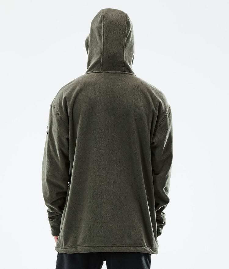 Cozy II 2021 Fleecová Mikina s Kapucí Pánské Olive Green, Obrázek 3 z 7