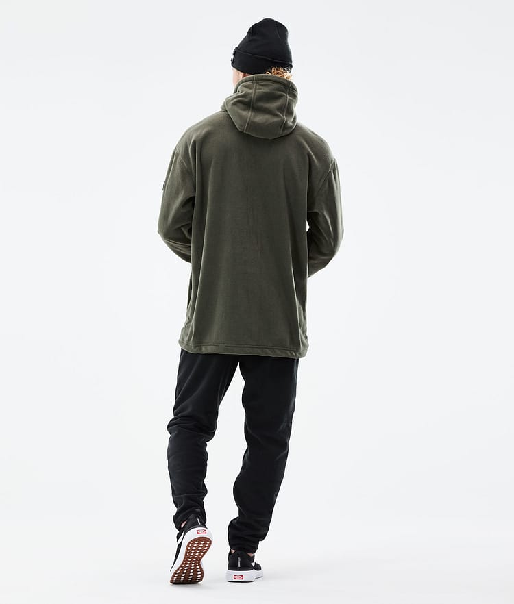 Cozy II 2021 Fleecová Mikina s Kapucí Pánské Olive Green, Obrázek 5 z 7