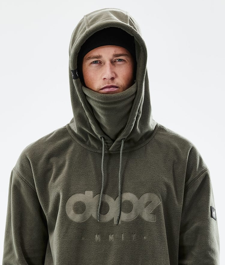 Cozy II 2021 Fleecová Mikina s Kapucí Pánské Olive Green, Obrázek 6 z 7