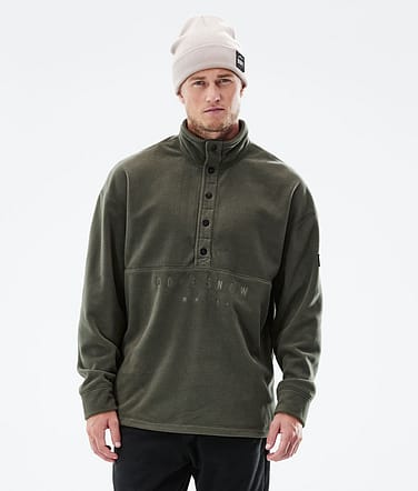 Comfy 2021 Fleecová Mikina Pánské Olive Green