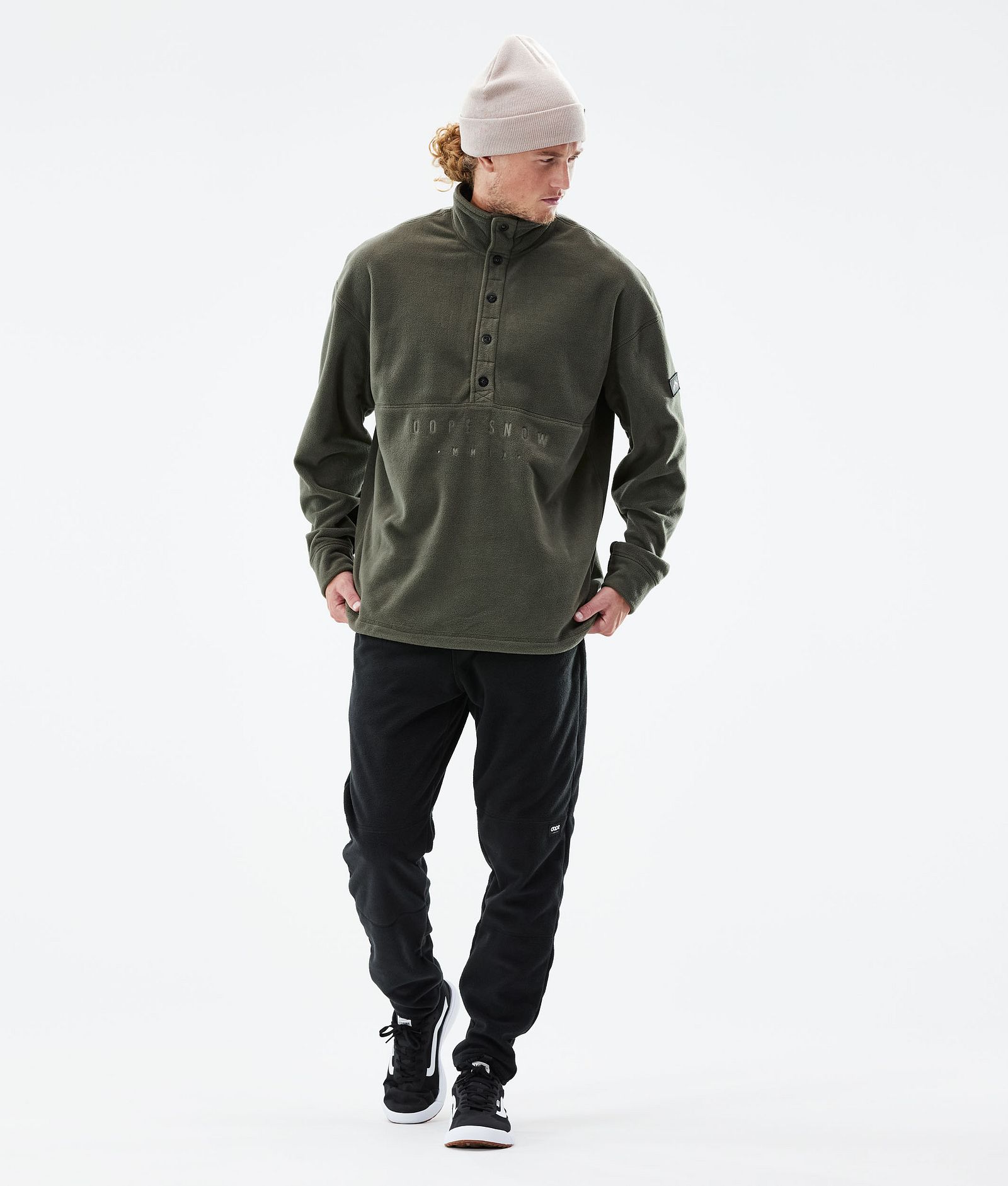 Comfy 2021 Sweter Polarowy Mężczyźni Olive Green, Zdjęcie 4 z 6