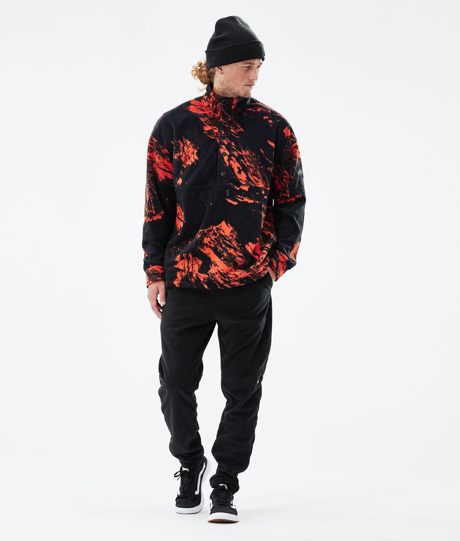 Comfy 2021 Sweter Polarowy Mężczyźni Paint Orange, Zdjęcie 4 z 6