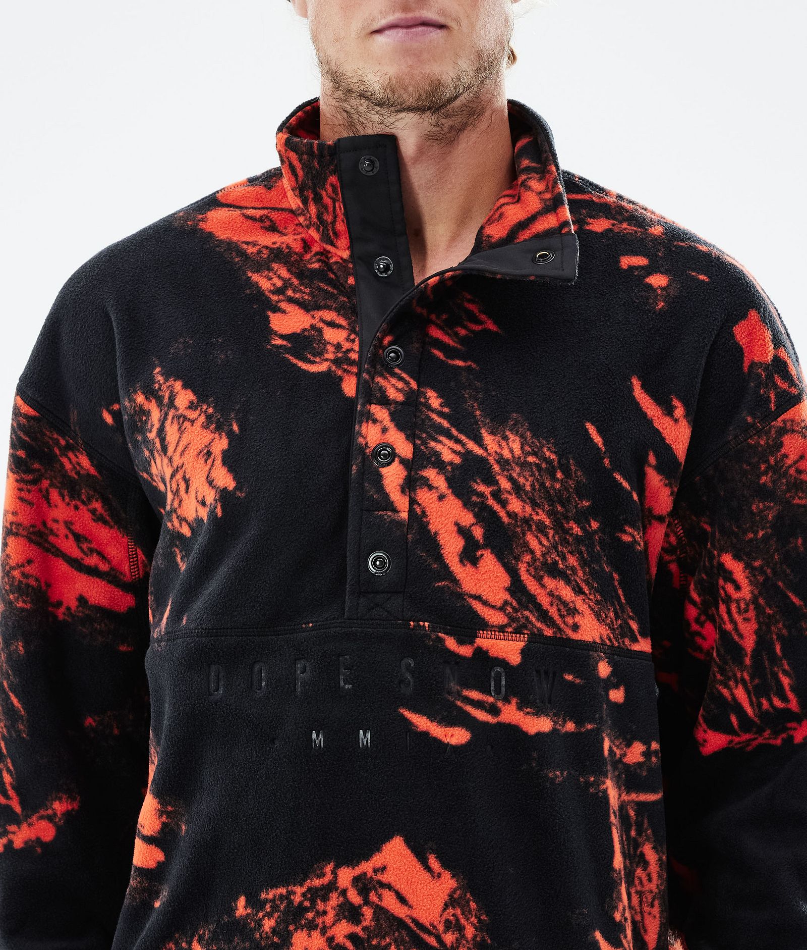 Comfy 2021 Sweter Polarowy Mężczyźni Paint Orange, Zdjęcie 6 z 6