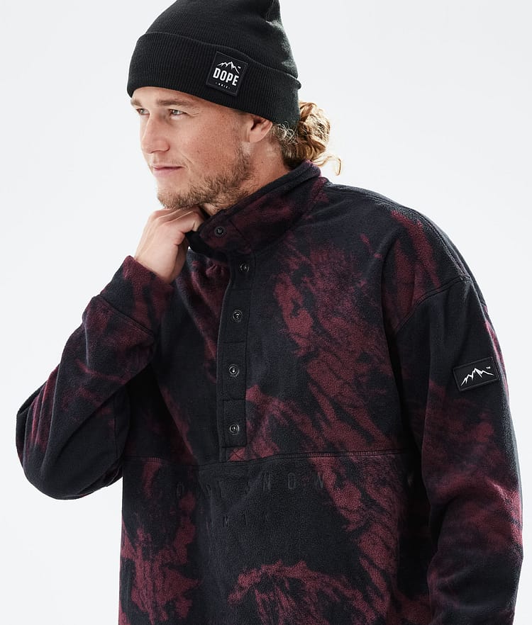 Comfy 2021 Sweter Polarowy Mężczyźni Paint Burgundy Renewed, Zdjęcie 2 z 6
