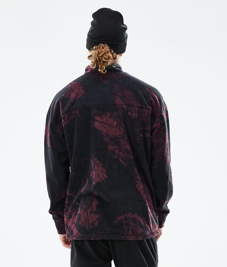 Comfy 2021 Fleecová Mikina Pánské Paint Burgundy Renewed, Obrázek 3 z 6
