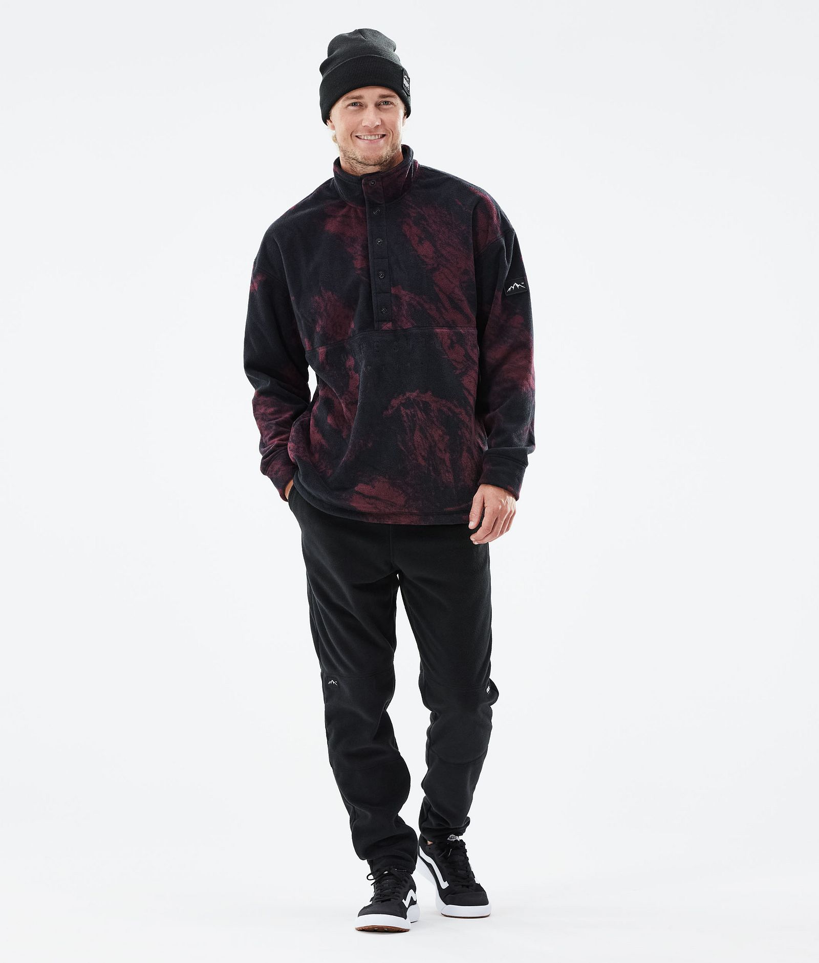 Comfy 2021 Sweter Polarowy Mężczyźni Paint Burgundy Renewed, Zdjęcie 4 z 6