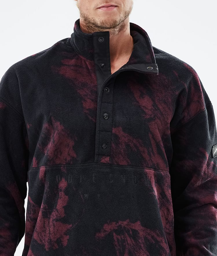 Comfy 2021 Fleecová Mikina Pánské Paint Burgundy Renewed, Obrázek 6 z 6