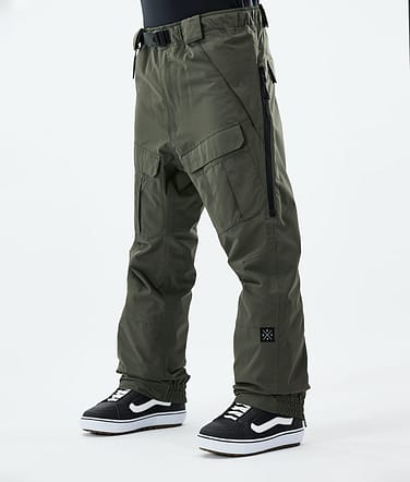 Antek 2021 Kalhoty na Snowboard Pánské Olive Green
