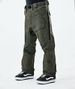 Antek 2021 Kalhoty na Snowboard Pánské Olive Green