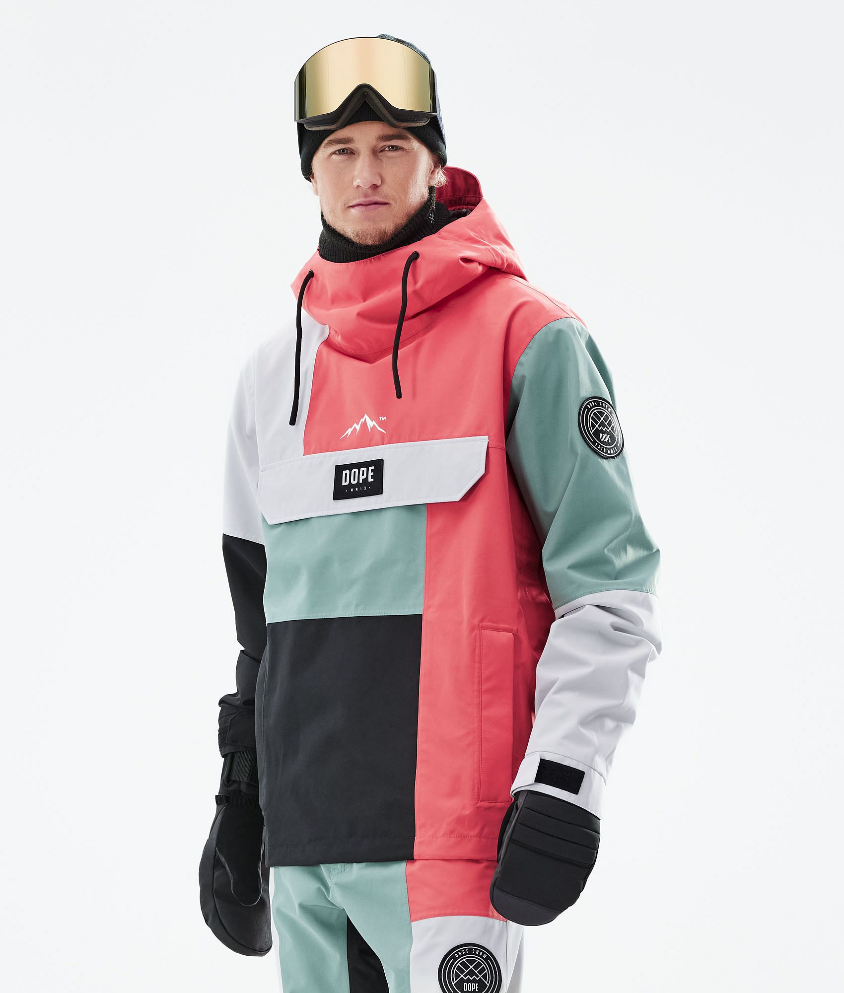 Dope Blizzard LE Veste Snowboard Homme Patchwork Coral