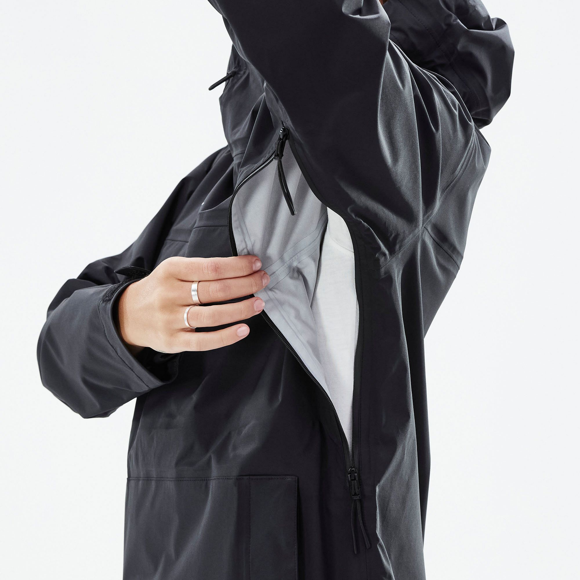 Dope Downpour W レイン ジャケット レディース Black