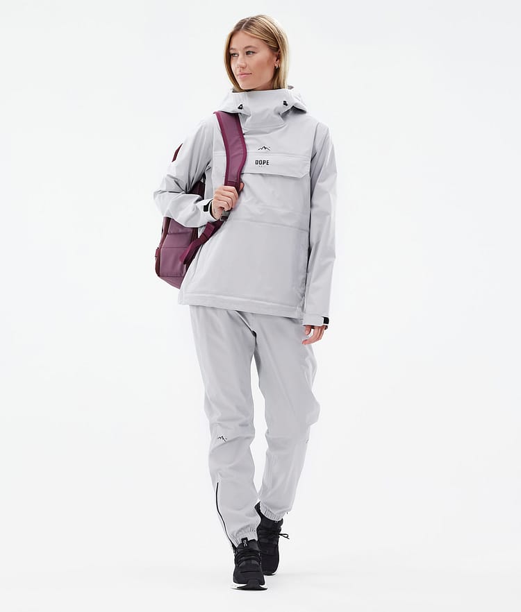Downpour W Rain Jacket Women Light Grey, Image 3 of 10