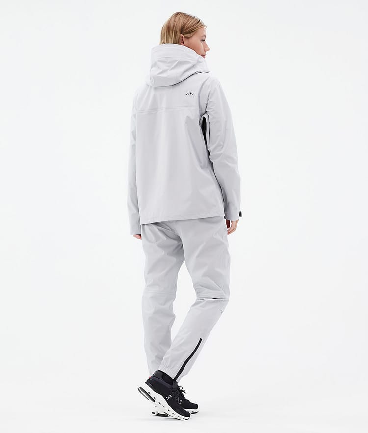 Downpour W Rain Jacket Women Light Grey, Image 4 of 10