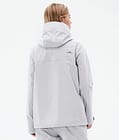Downpour W Veste de pluie Femme Light Grey, Image 7 sur 10