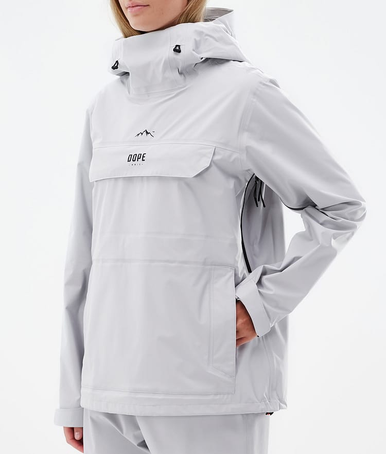 Downpour W Rain Jacket Women Light Grey, Image 9 of 10