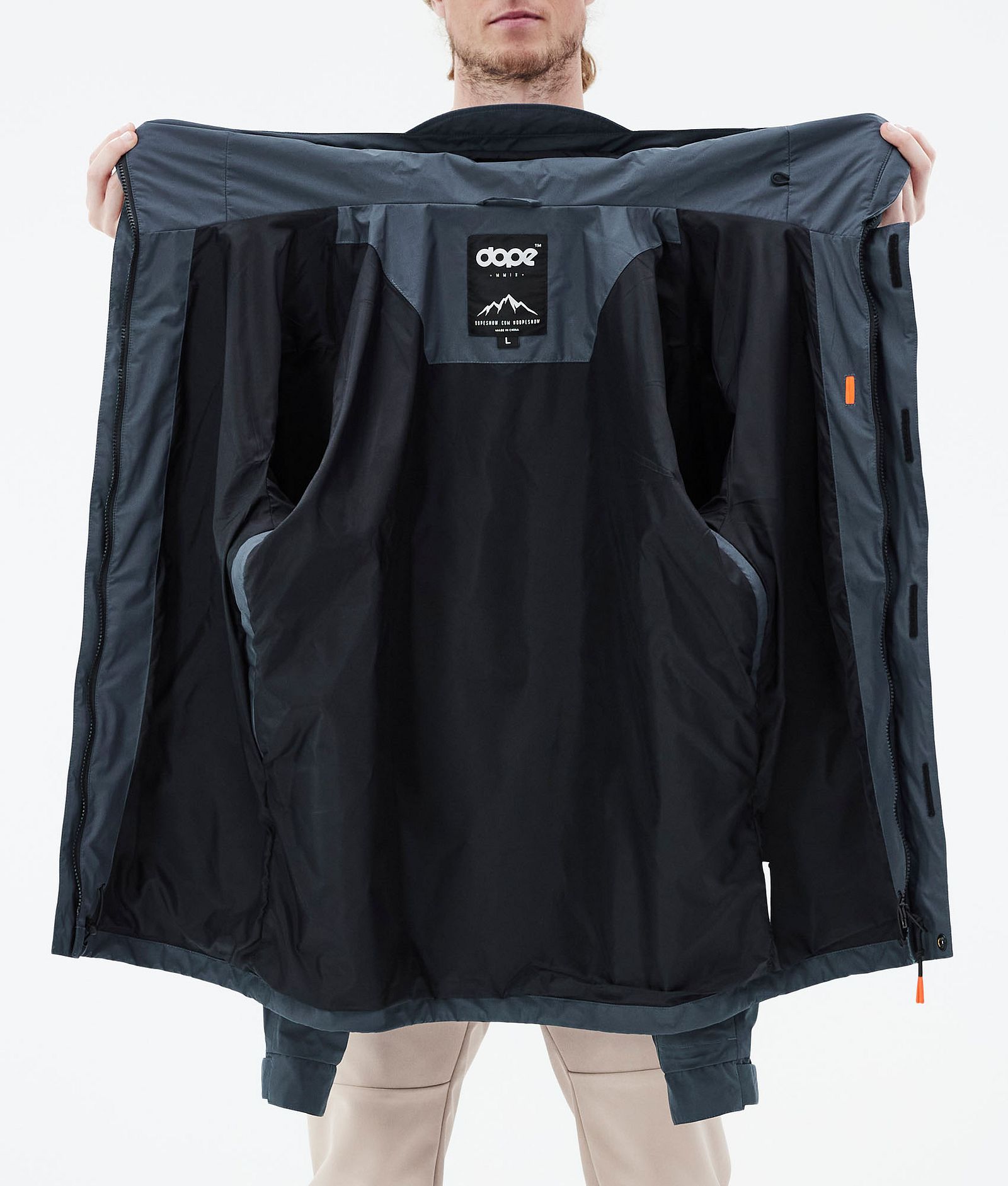 Blizzard Light Full Zip Outdoor Jacka Herr Metal Blue, Bild 10 av 10