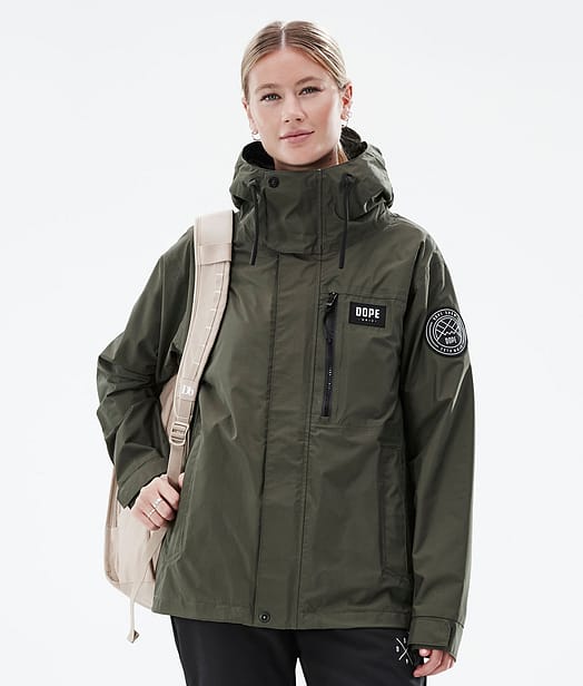 Blizzard Light W Full Zip Outdoor Jacket Women Olive Green