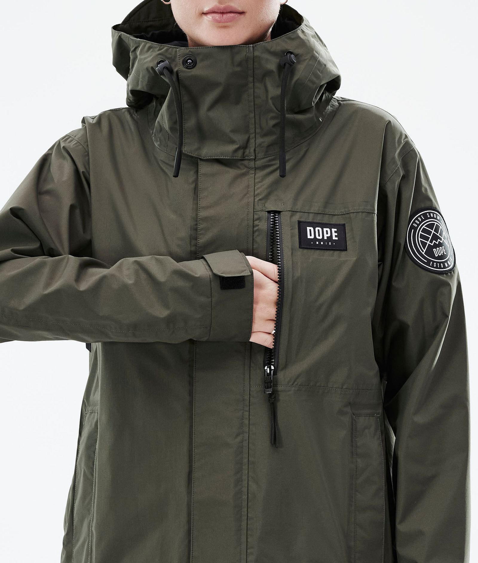 Blizzard Light W Full Zip Veste Randonnée Femme Olive Green, Image 9 sur 10