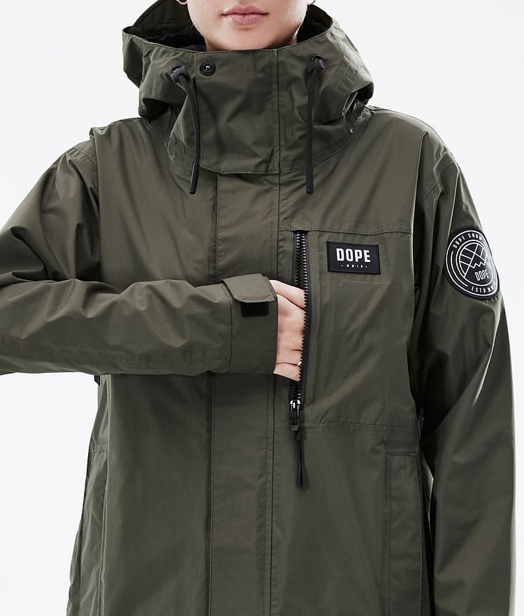Blizzard Light W Full Zip Outdoor Jacket Women Olive Green, Image 9 of 10
