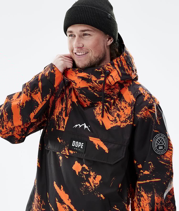 Blizzard Light Outdoor Jacket Men Paint Orange Renewed, Image 2 of 9