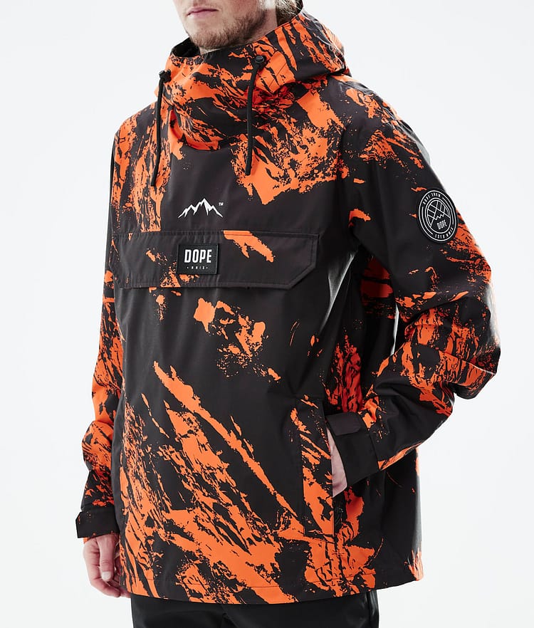 Blizzard Light Outdoor Jacket Men Paint Orange Renewed, Image 8 of 9