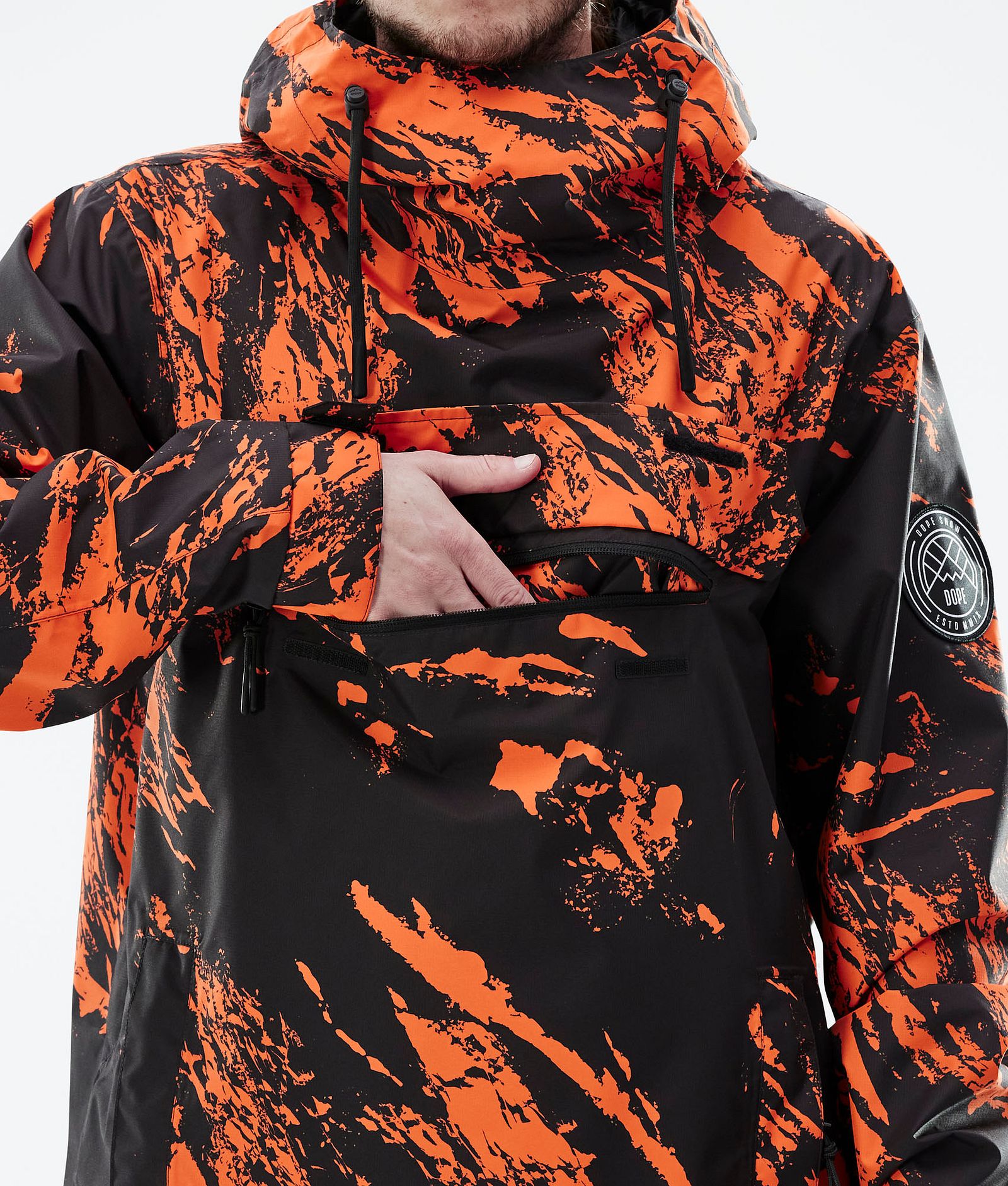 Blizzard Light Outdoor Jacket Men Paint Orange Renewed, Image 9 of 9