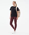 Lofty Leggings Women Burgundy, Image 3 of 7
