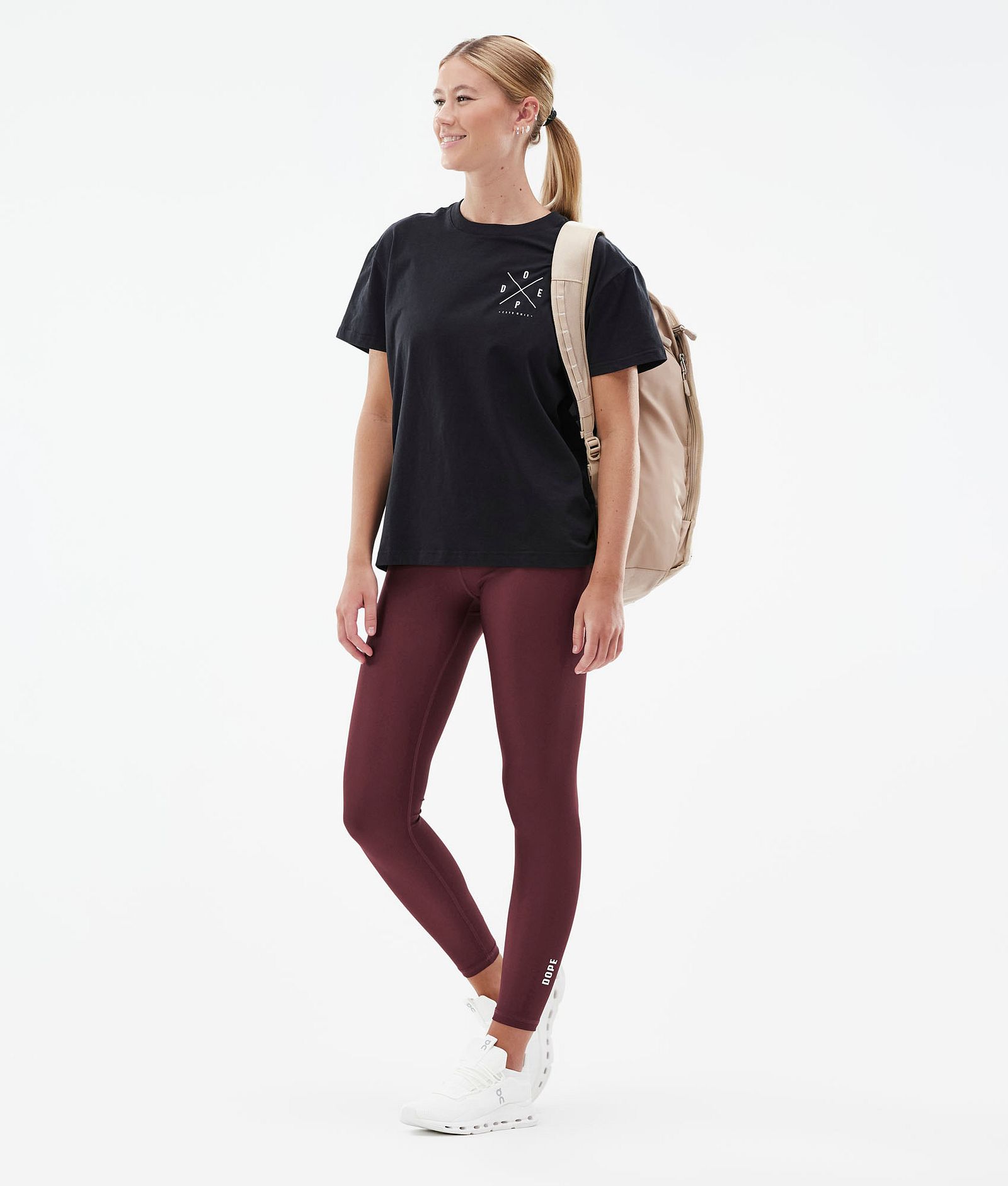 Lofty Leggings Donna Burgundy, Immagine 3 di 7