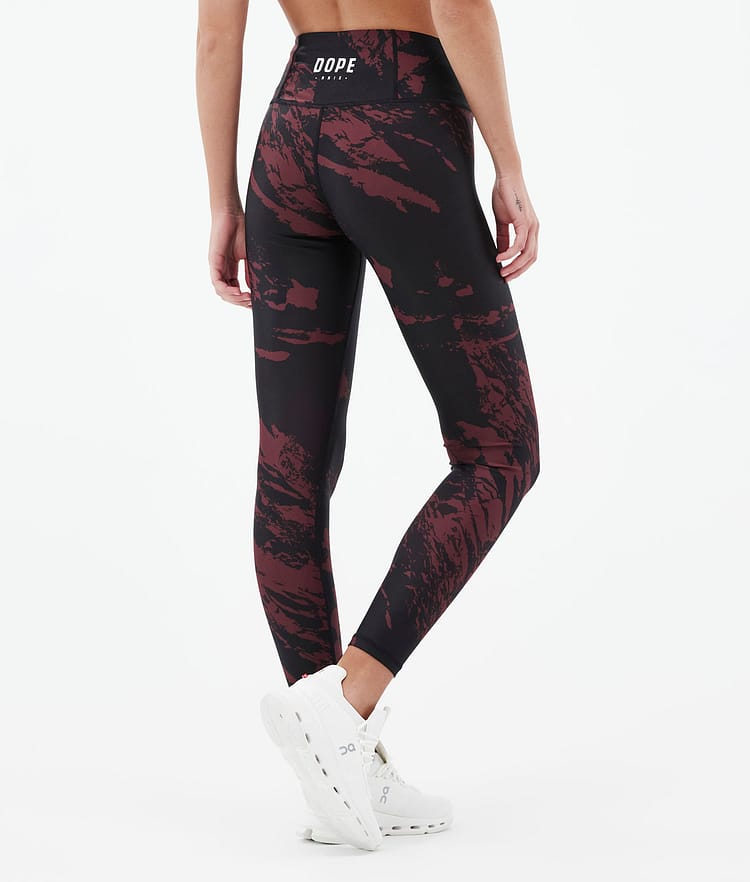 Lofty Leggings Donna Paint Burgundy, Immagine 2 di 7