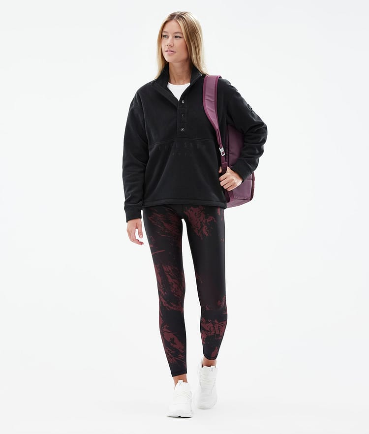 Lofty Leggings Donna Paint Burgundy, Immagine 3 di 7