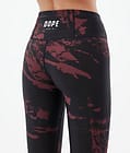 Lofty Leggings Donna Paint Burgundy, Immagine 6 di 7